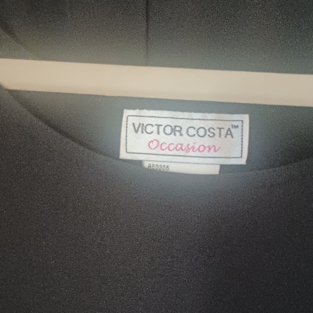 Victor Costa Black Pant And Top (Size S) It Is A Beautiful Outfit